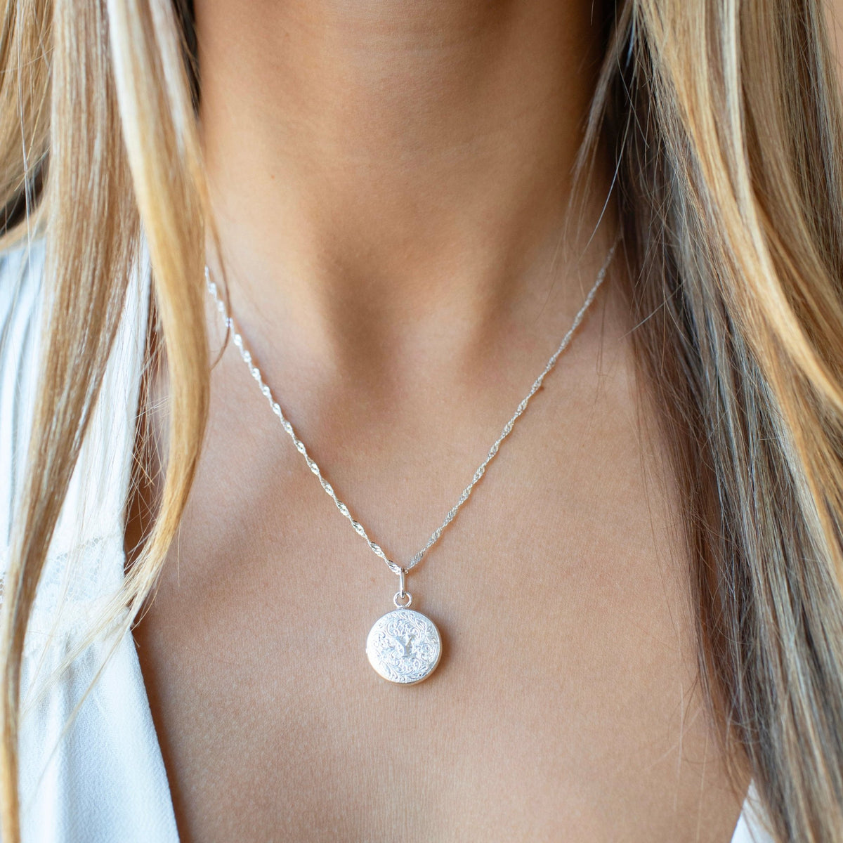 Fraiche Vintage Monogram Locket - Y - SO PRETTY CARA COTTER