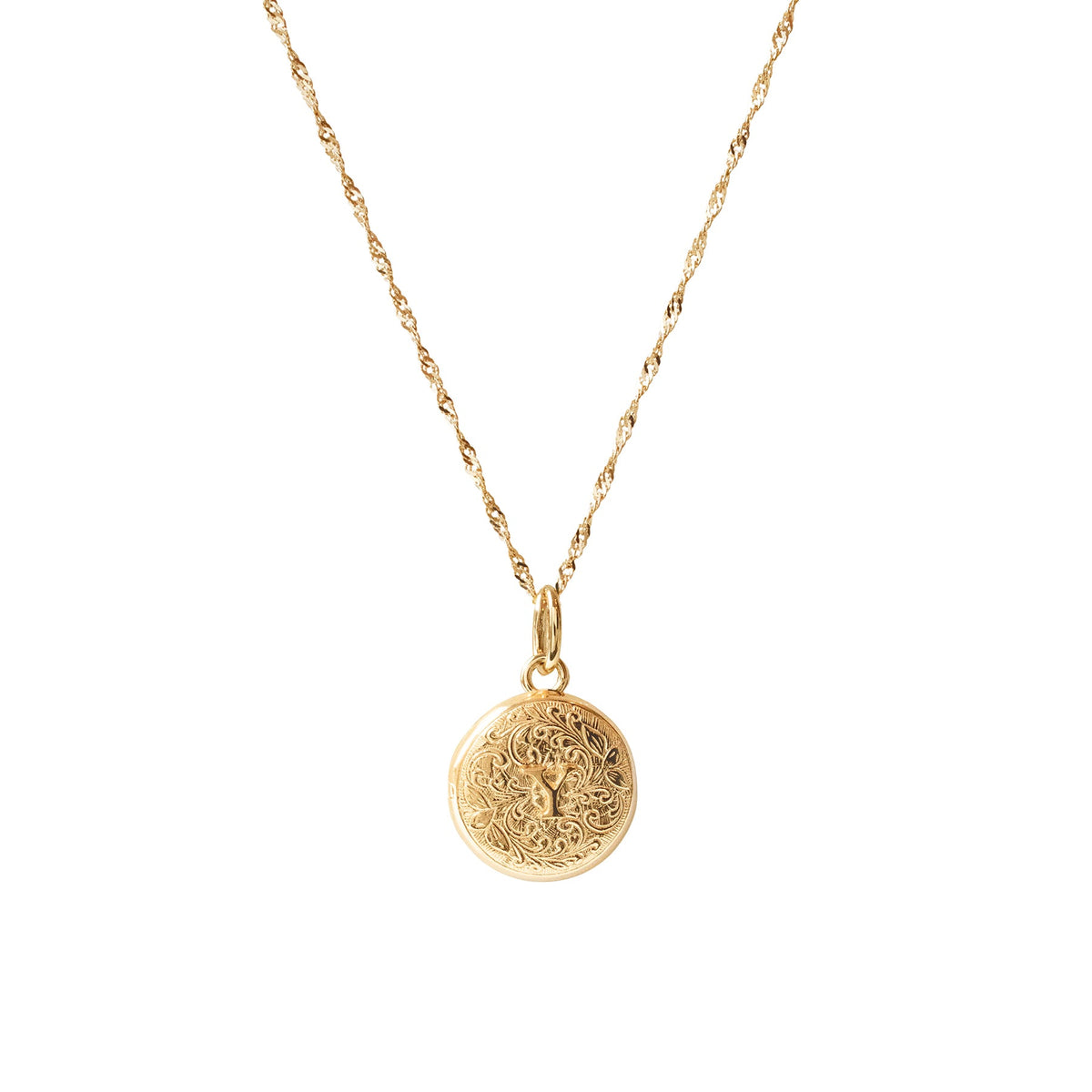 Fraiche Vintage Monogram Locket - Y - SO PRETTY CARA COTTER