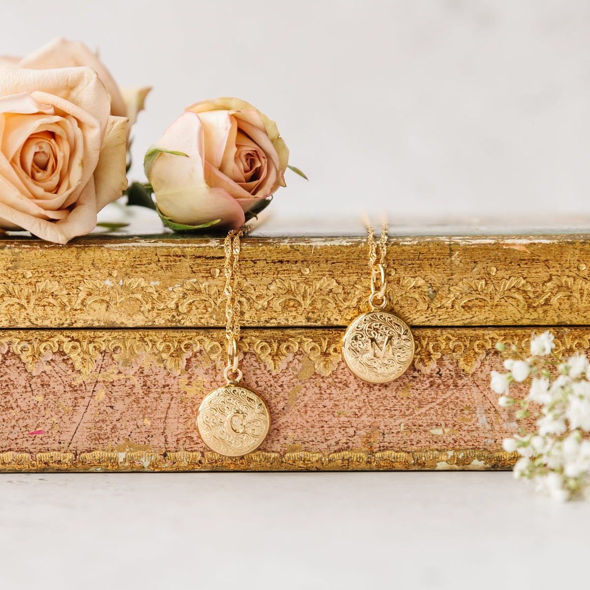 Fraiche Vintage Monogram Locket - Z - SO PRETTY CARA COTTER