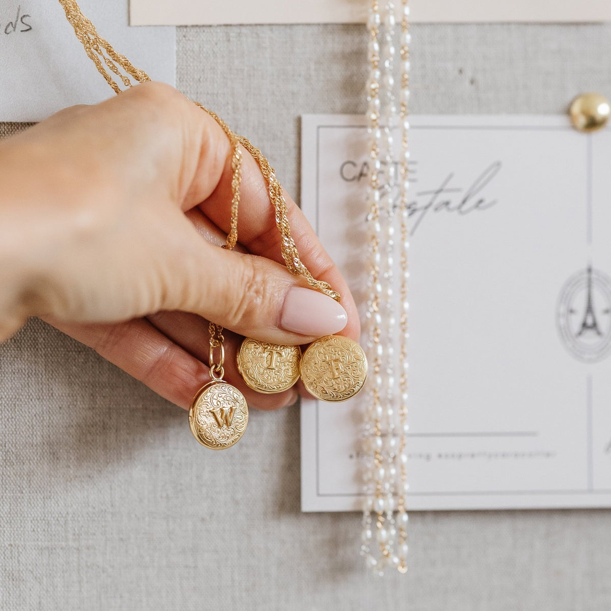 Fraiche Vintage Monogram Locket - Z - SO PRETTY CARA COTTER