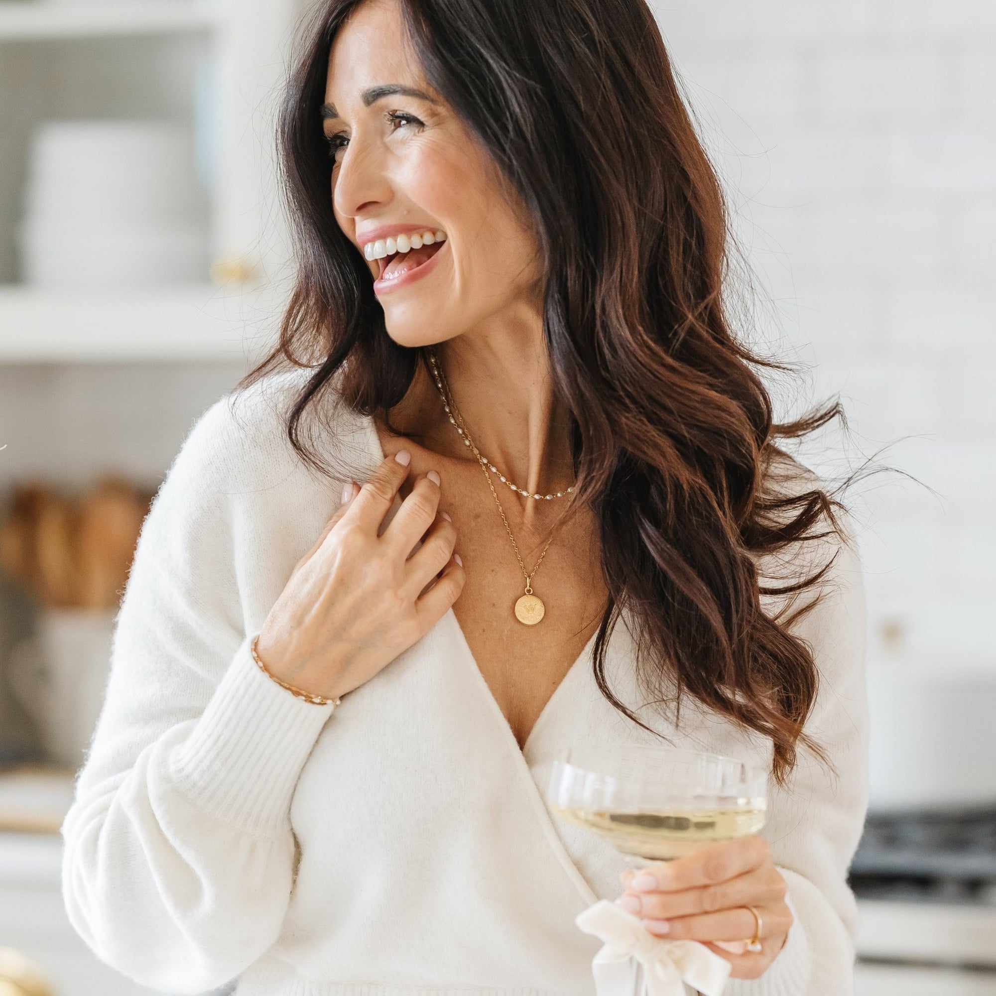 Fraiche Vintage Monogram Locket - B - SO PRETTY CARA COTTER