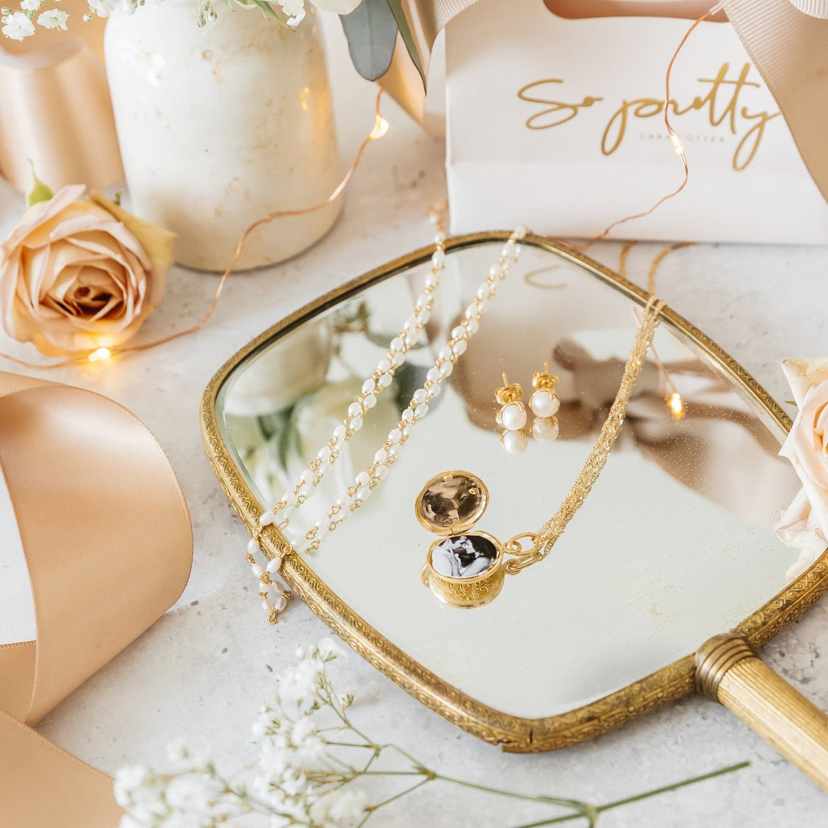 Fraiche Vintage Pearl Beaded Bracelet - SO PRETTY CARA COTTER