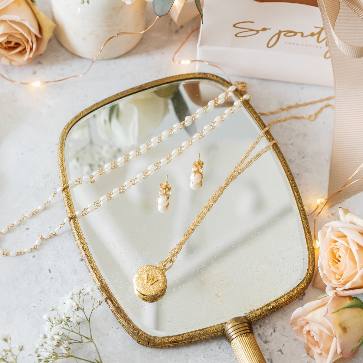 Fraiche Vintage Pearl Beaded Necklace - SO PRETTY CARA COTTER