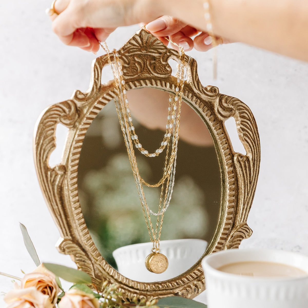 Fraiche Vintage Pearl Beaded Necklace - SO PRETTY CARA COTTER