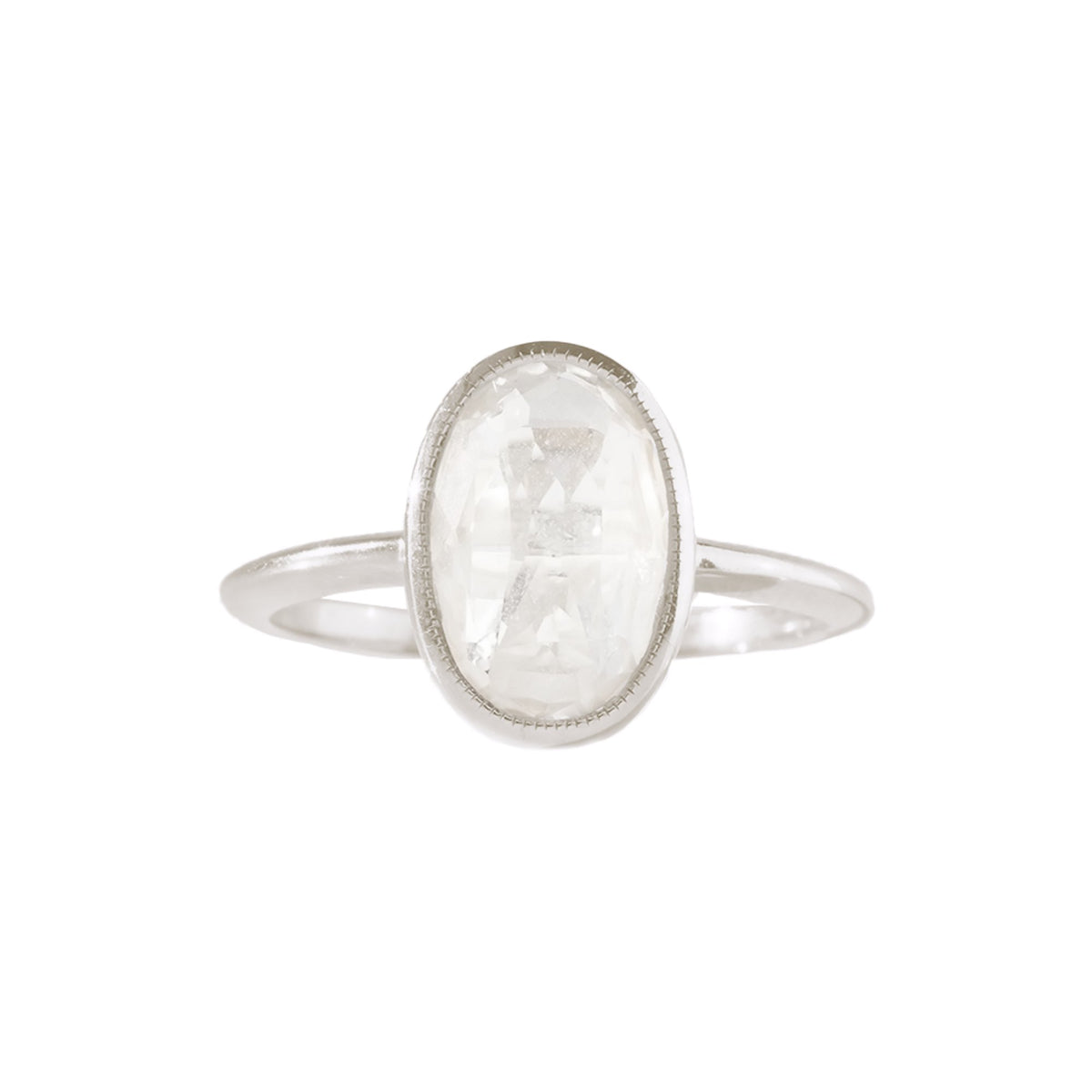 FRAICHE VINTAGE PEGGY RING - WHITE TOPAZ &amp; SILVER - SO PRETTY CARA COTTER