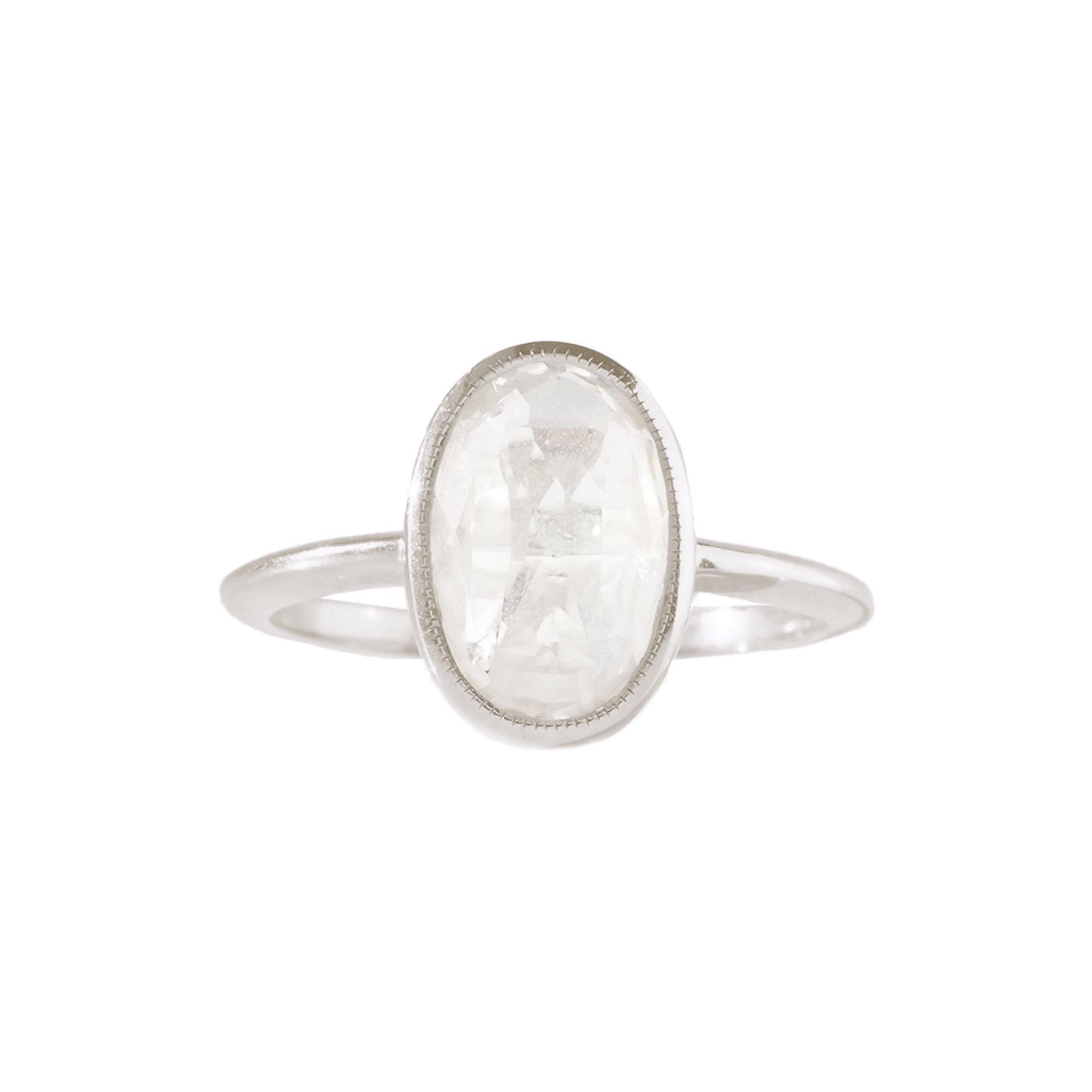 FRAICHE VINTAGE PEGGY RING - WHITE TOPAZ & SILVER - SO PRETTY CARA COTTER