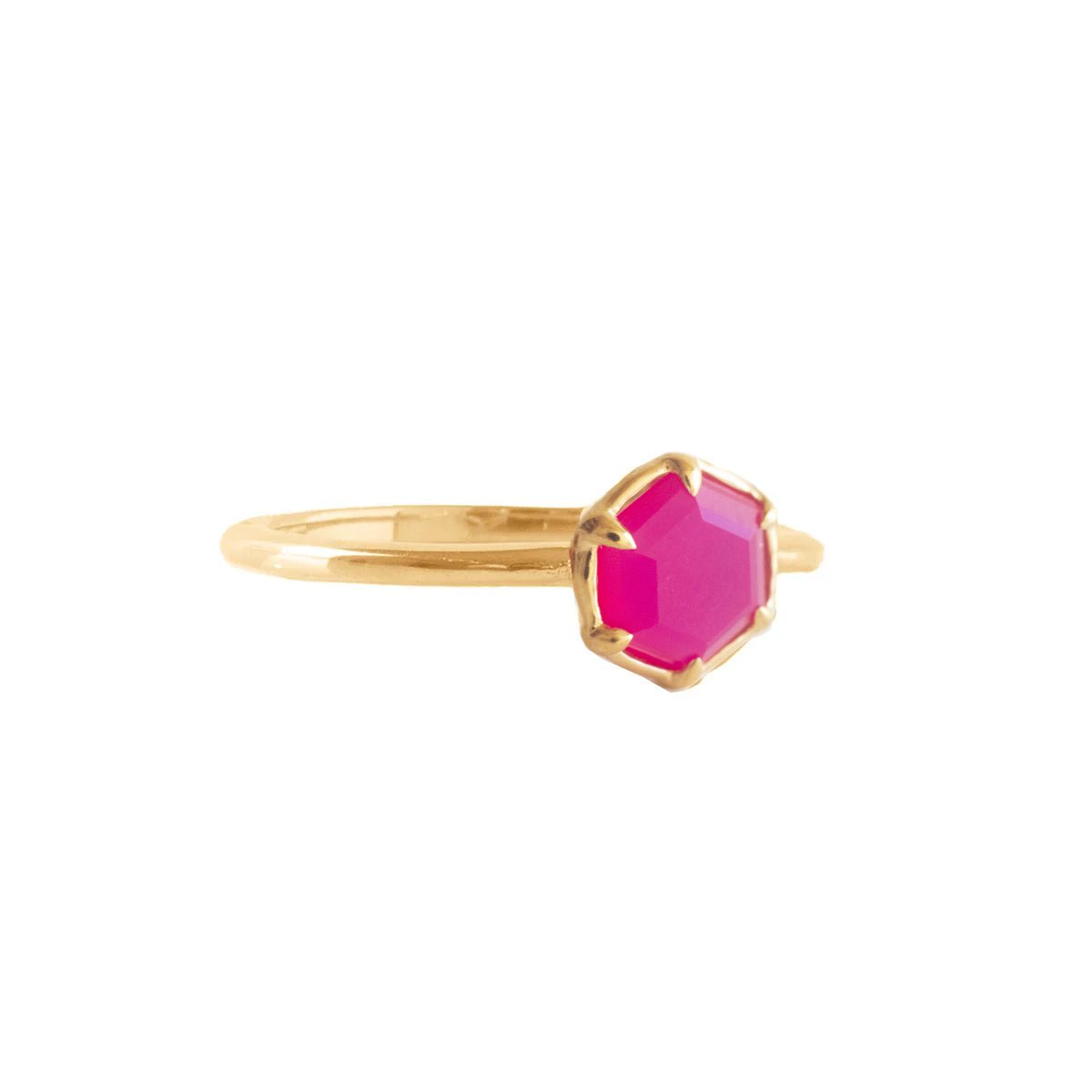 GRACE RING - HOT PINK CHALCEDONY - SO PRETTY CARA COTTER