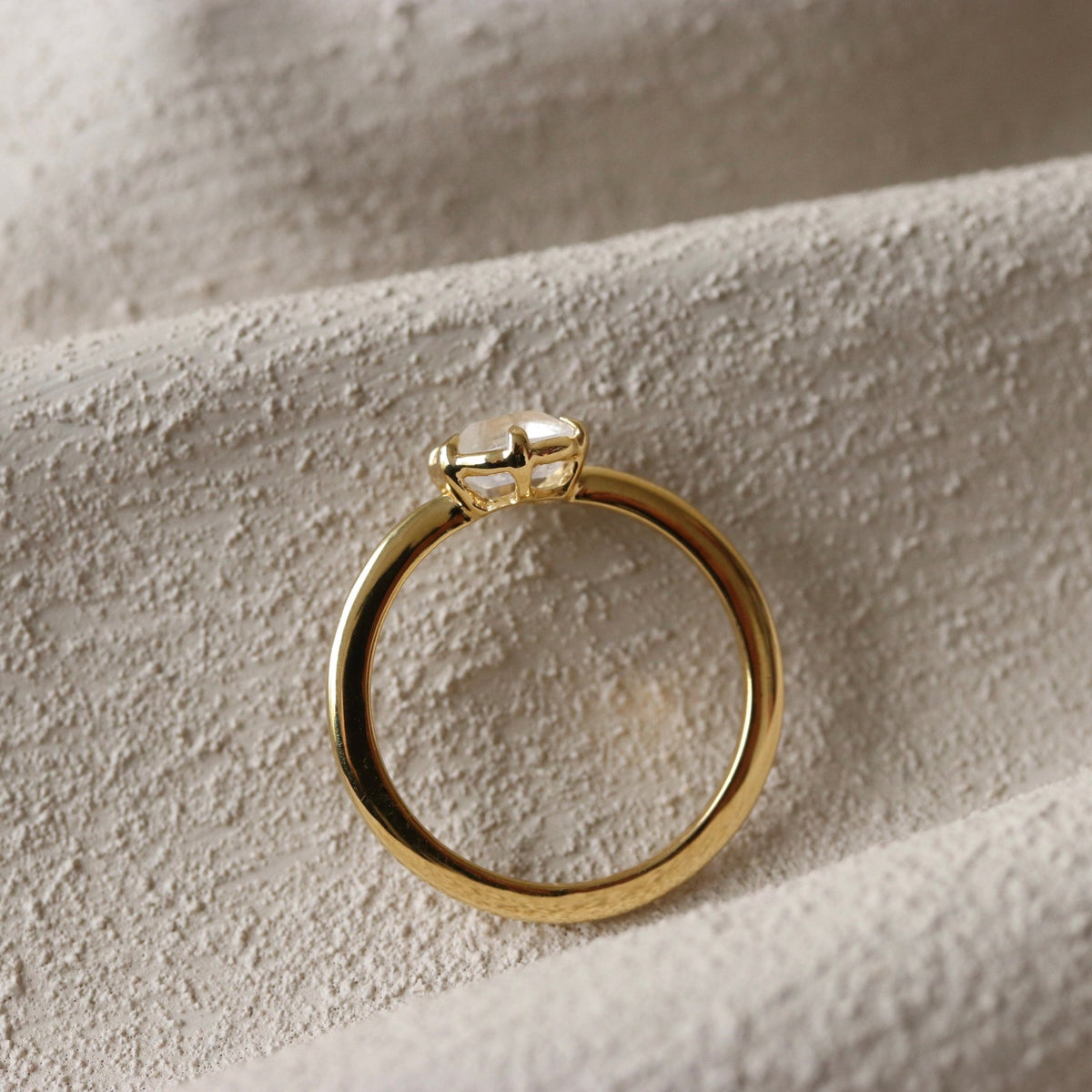 GRACE RING RAINBOW MOONSTONE &amp; GOLD - SO PRETTY CARA COTTER