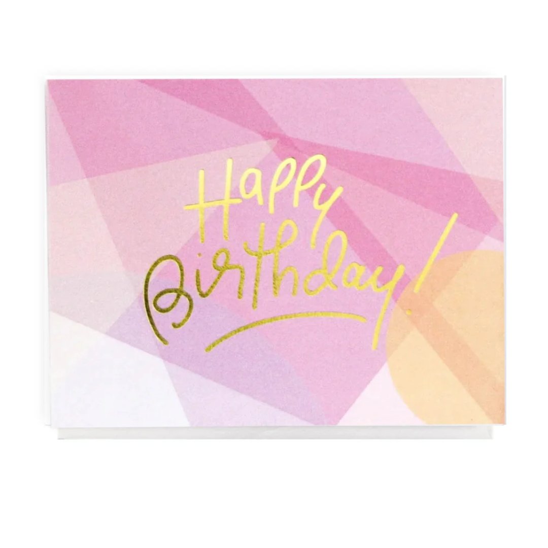 HAPPY BIRTHDAY PINK GREETING CARD - SO PRETTY CARA COTTER