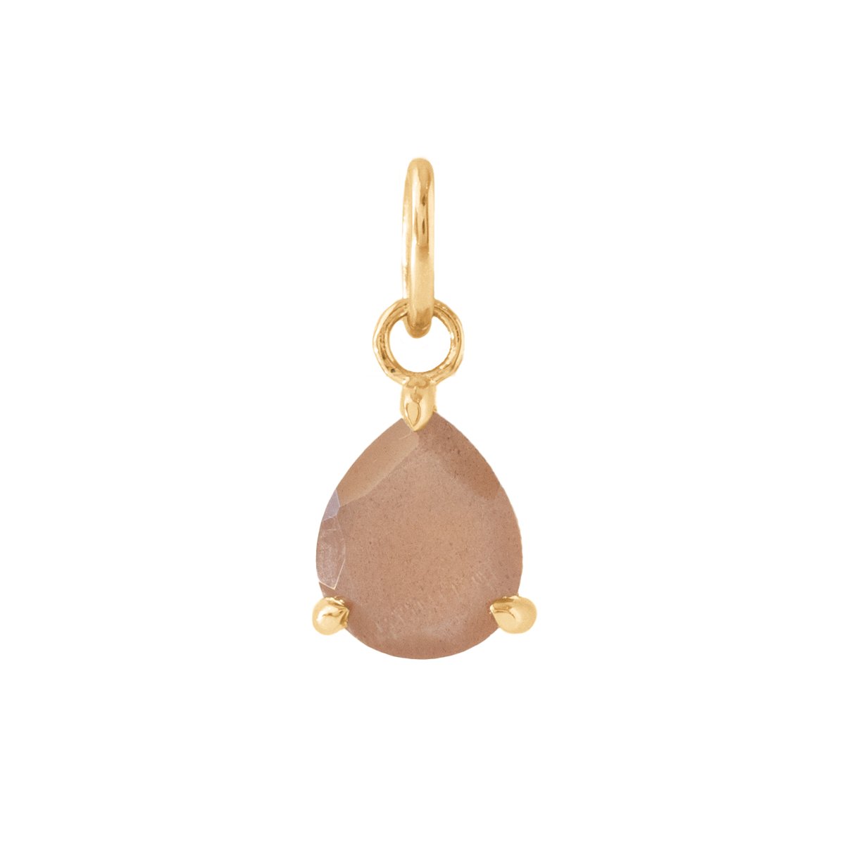 HARMONY CHARM - BROWN CHAI MOONSTONE &amp; GOLD - SO PRETTY CARA COTTER