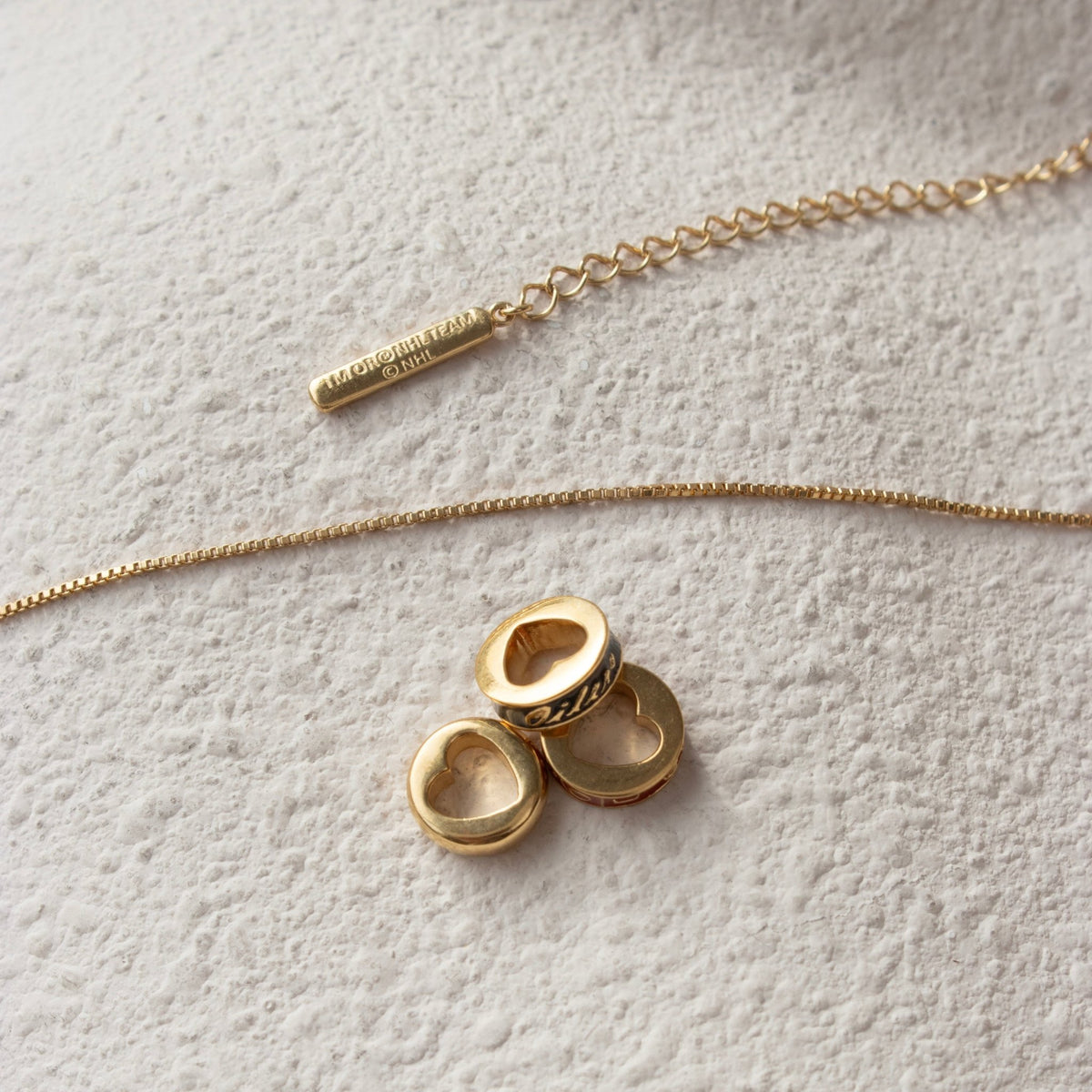 “I Love My Edmonton Oilers” Ring Charm Necklace - SO PRETTY CARA COTTER