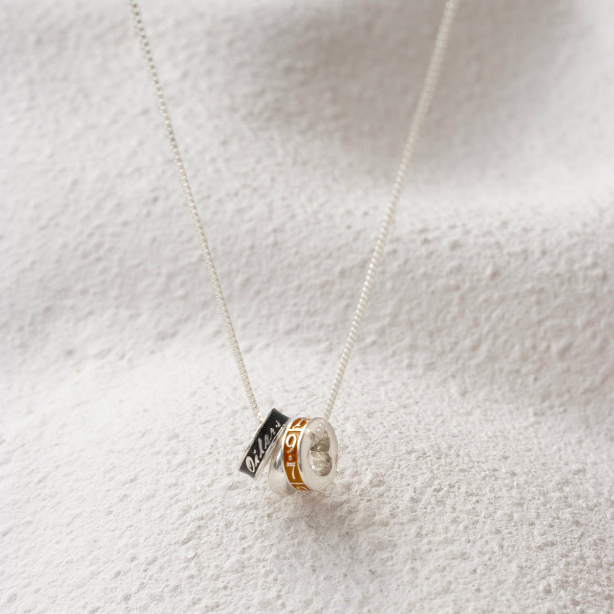 “I Love My Edmonton Oilers” Ring Charm Necklace - SO PRETTY CARA COTTER