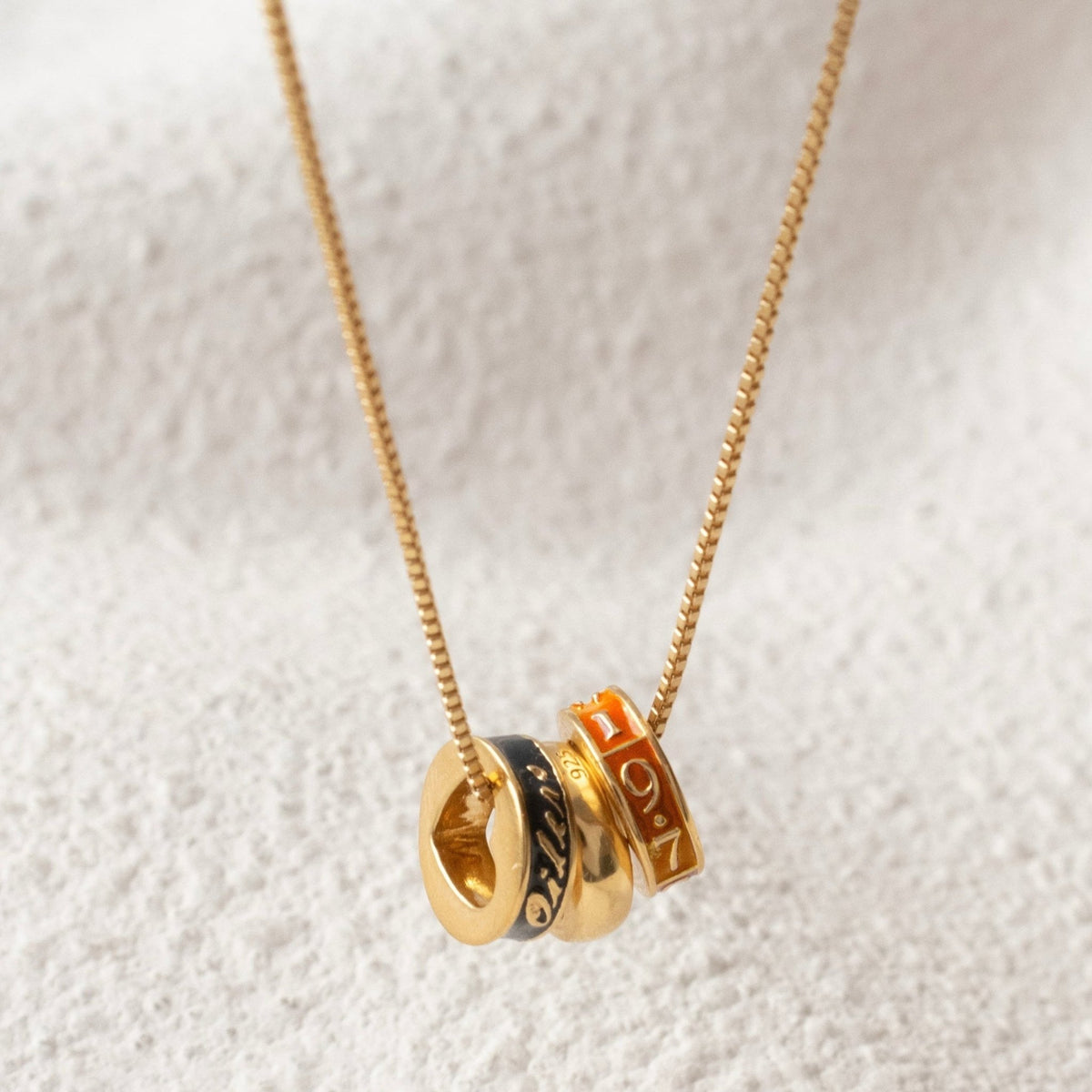 “I Love My Edmonton Oilers” Ring Charm Necklace - SO PRETTY CARA COTTER