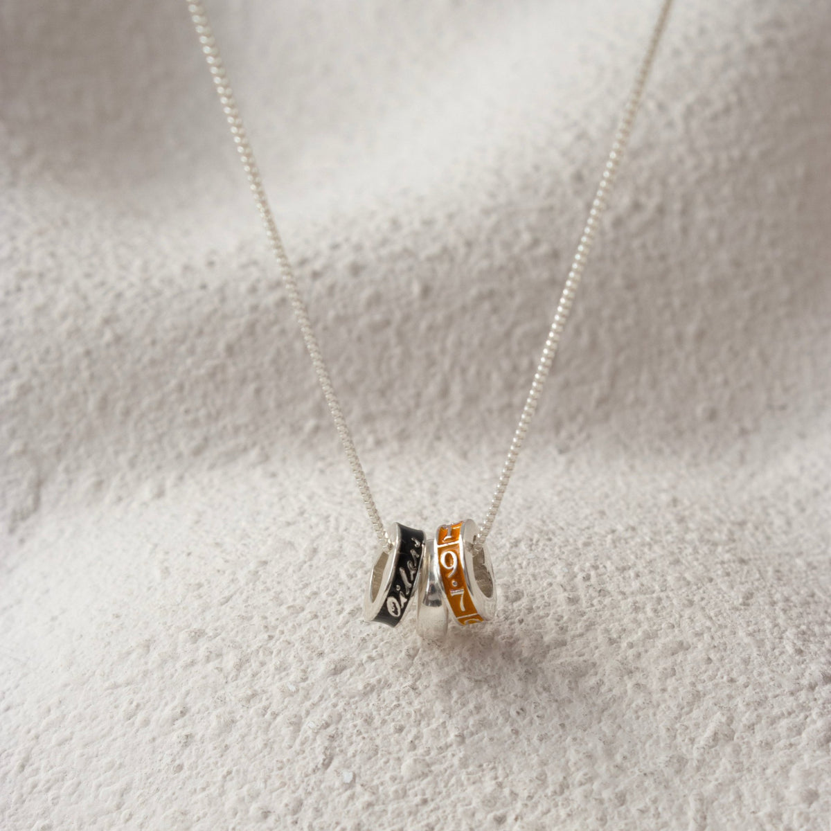 “I Love My Edmonton Oilers” Ring Charm Necklace - SO PRETTY CARA COTTER