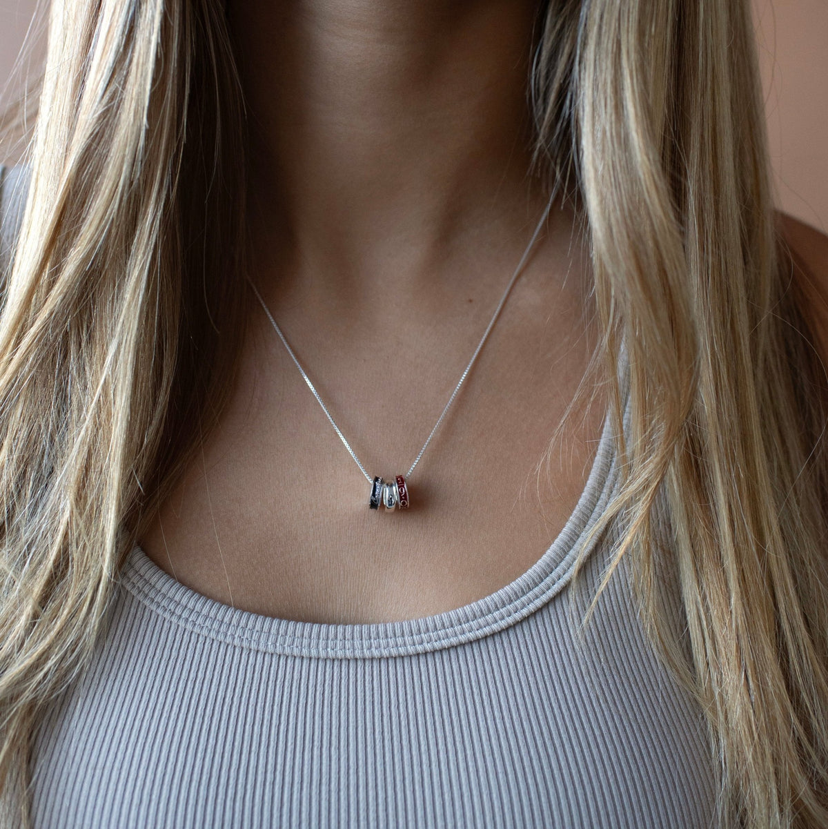 “I Love My Montréal Canadiens” Ring Charm Necklace - SO PRETTY CARA COTTER