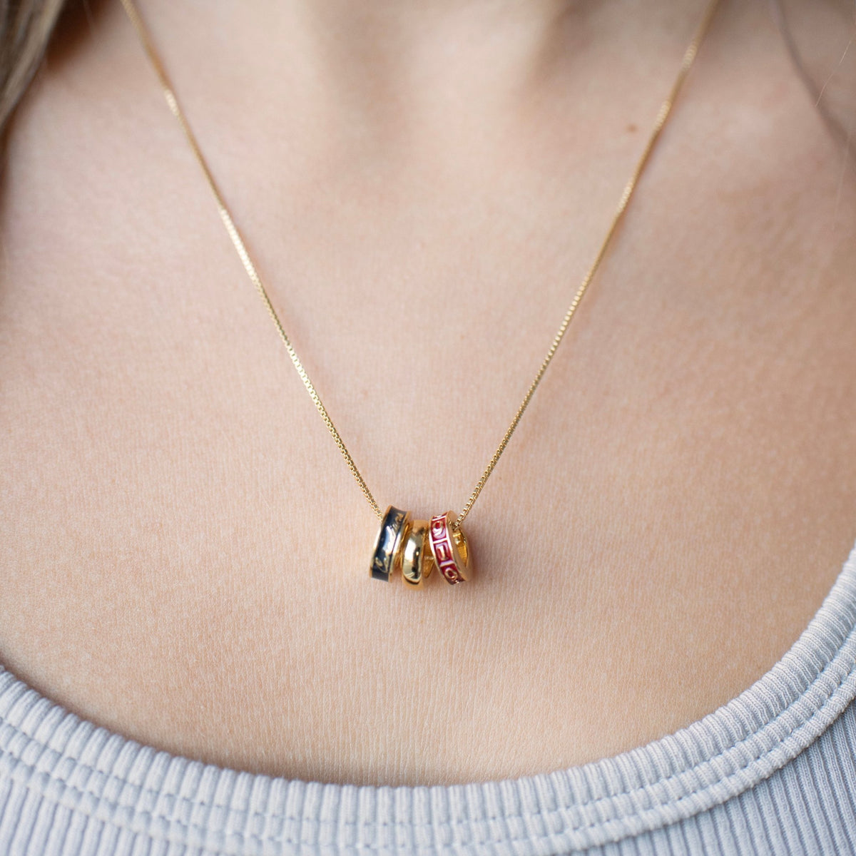 “I Love My Montréal Canadiens” Ring Charm Necklace - SO PRETTY CARA COTTER