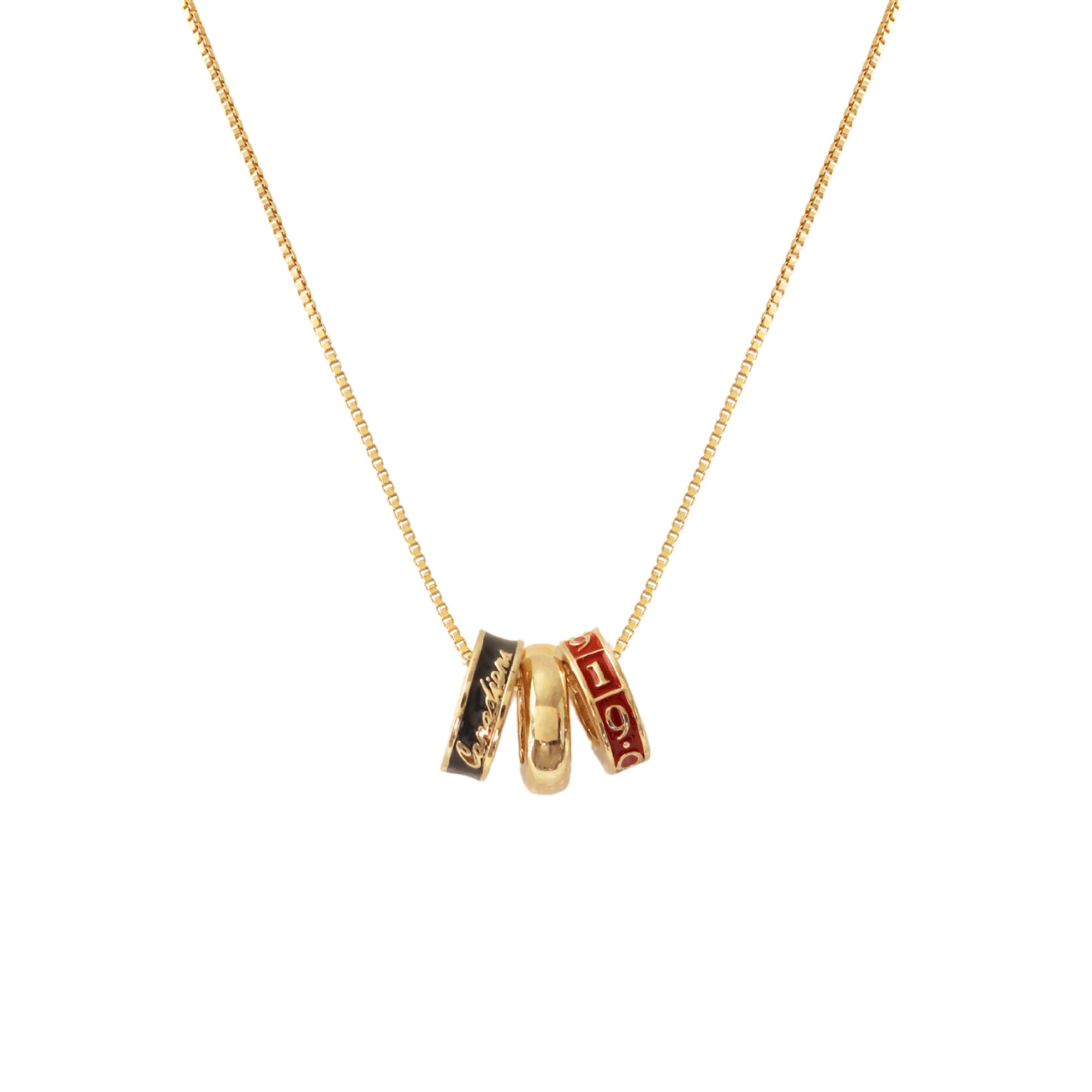 “I Love My Montréal Canadiens” Ring Charm Necklace - SO PRETTY CARA COTTER