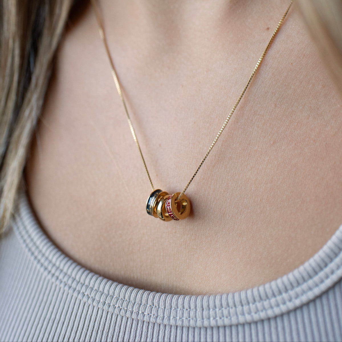 “I Love My Montréal Canadiens” Ring Charm Necklace - SO PRETTY CARA COTTER