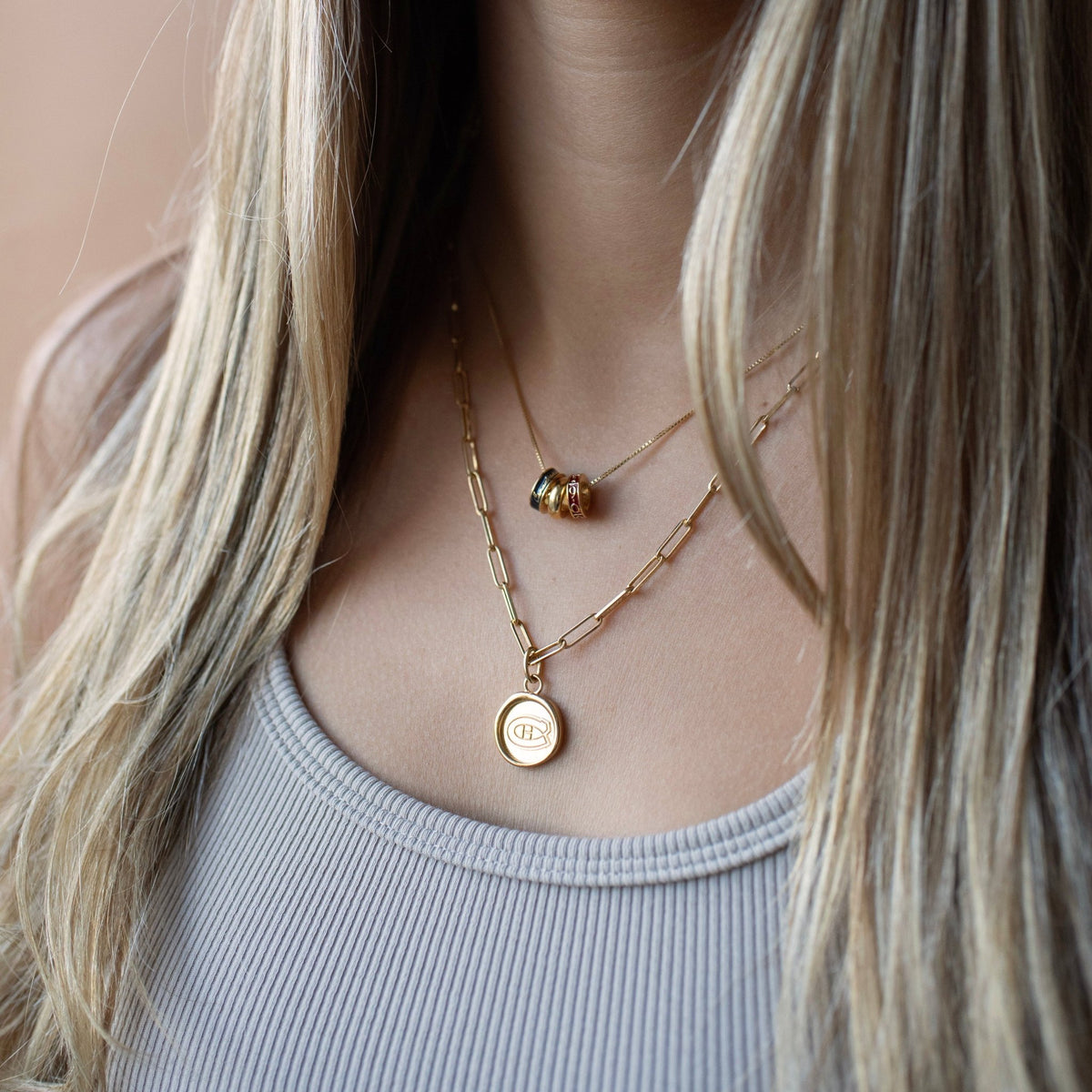 “I Love My Montréal Canadiens” Ring Charm Necklace - SO PRETTY CARA COTTER