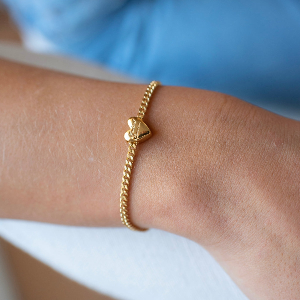 “I Love My Montréal Canadiens” Slider Heart Charm Chain Bracelet - SO PRETTY CARA COTTER