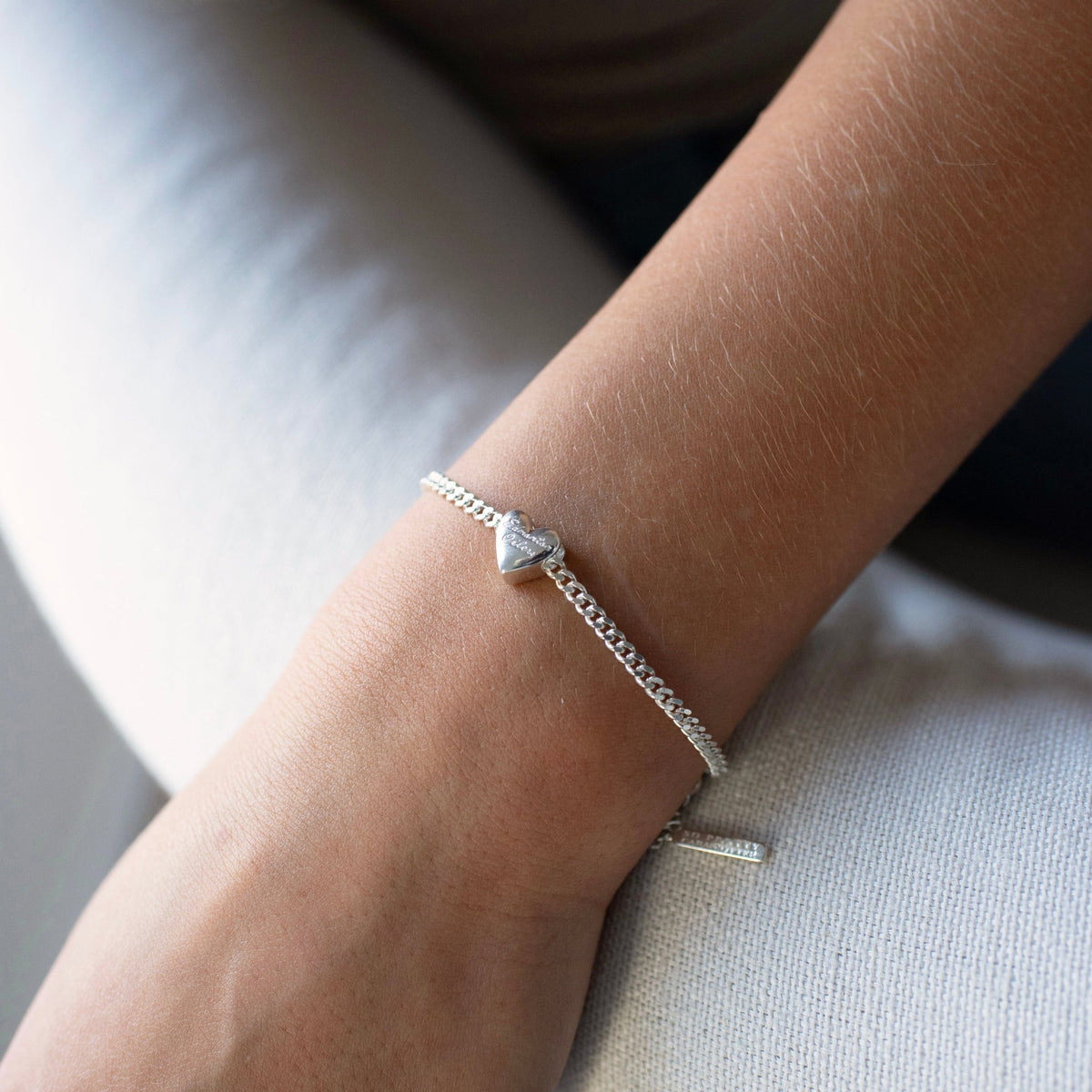 “I Love My Montréal Canadiens” Slider Heart Charm Chain Bracelet - SO PRETTY CARA COTTER