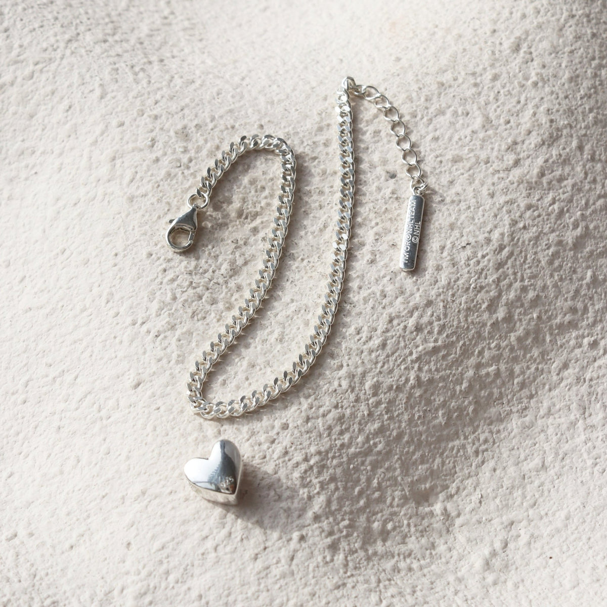 “I Love My Montréal Canadiens” Slider Heart Charm Chain Bracelet - SO PRETTY CARA COTTER