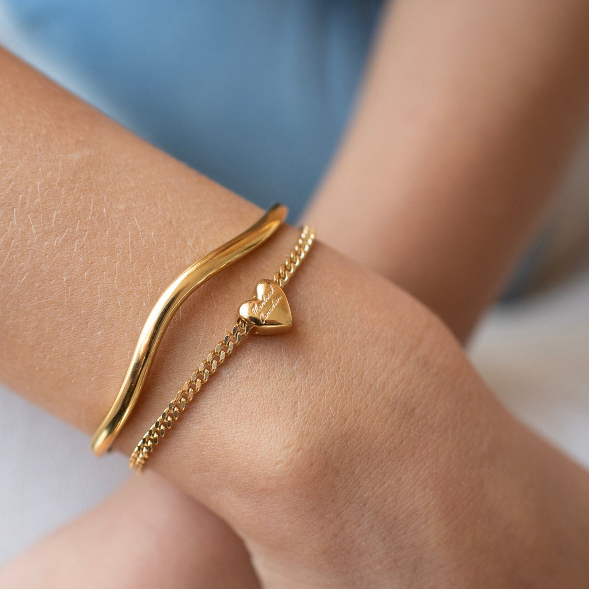 “I Love My Montréal Canadiens” Slider Heart Charm Chain Bracelet - SO PRETTY CARA COTTER