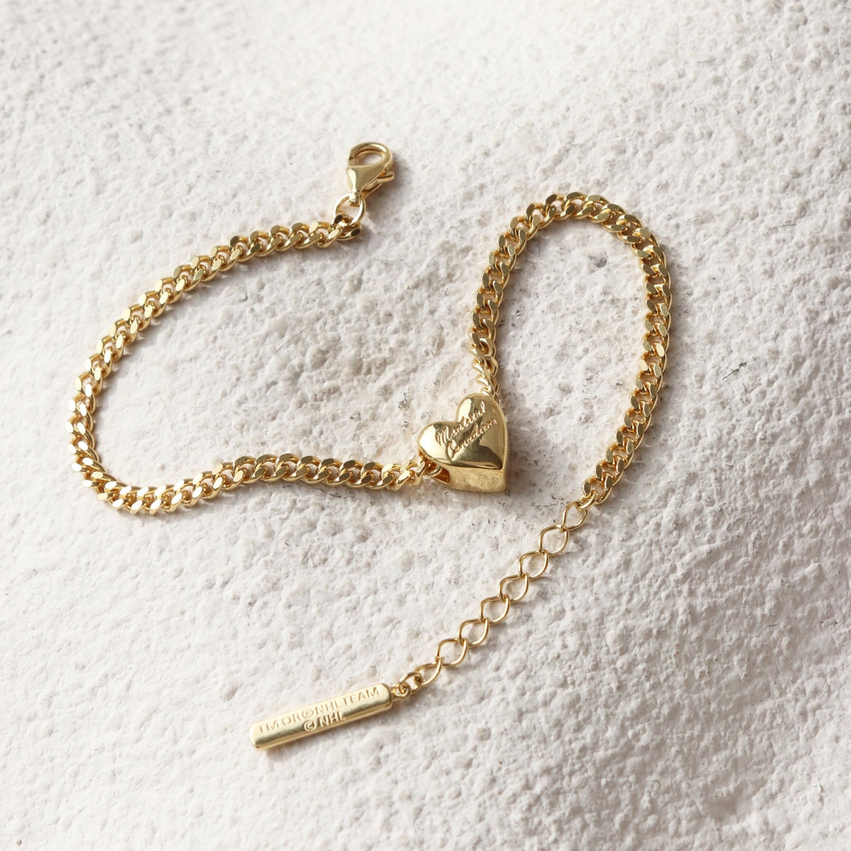 “I Love My Montréal Canadiens” Slider Heart Charm Chain Bracelet - SO PRETTY CARA COTTER