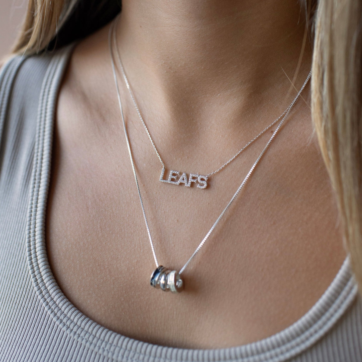 “I Love My Toronto Maple Leafs” Ring Charm Necklace - SO PRETTY CARA COTTER