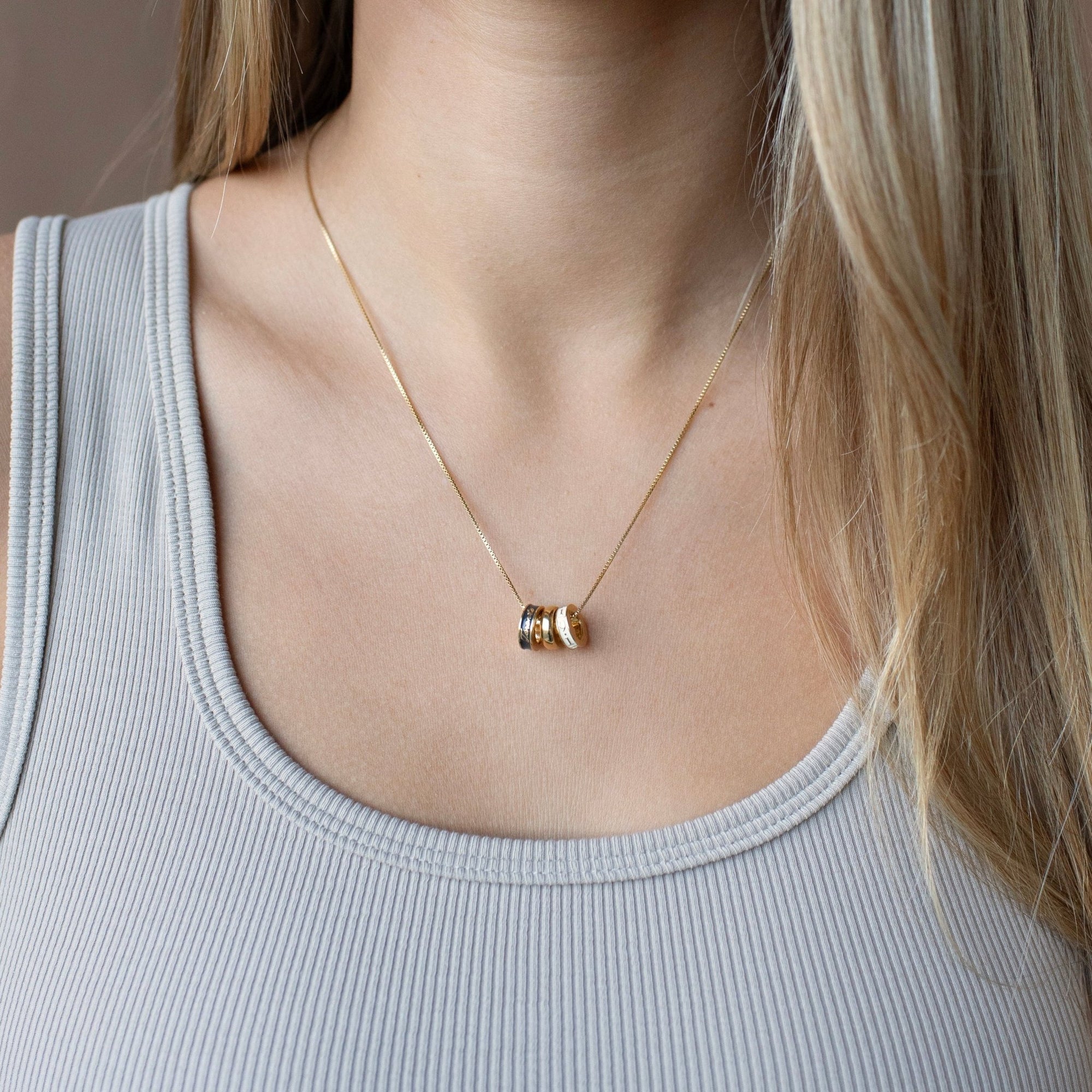 “I Love My Toronto Maple Leafs” Ring Charm Necklace - SO PRETTY CARA COTTER