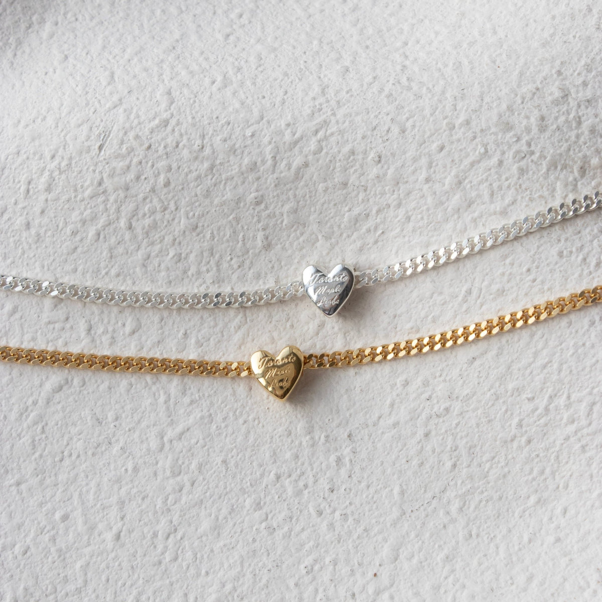 “I Love My Toronto Maple Leafs” Slider Heart Charm Chain Bracelet - SO PRETTY CARA COTTER