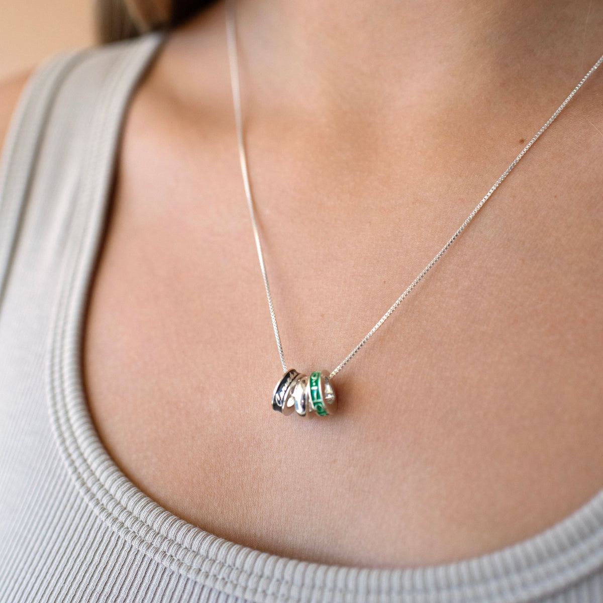 “I Love My Vancouver Canucks” Ring Charm Necklace - SO PRETTY CARA COTTER