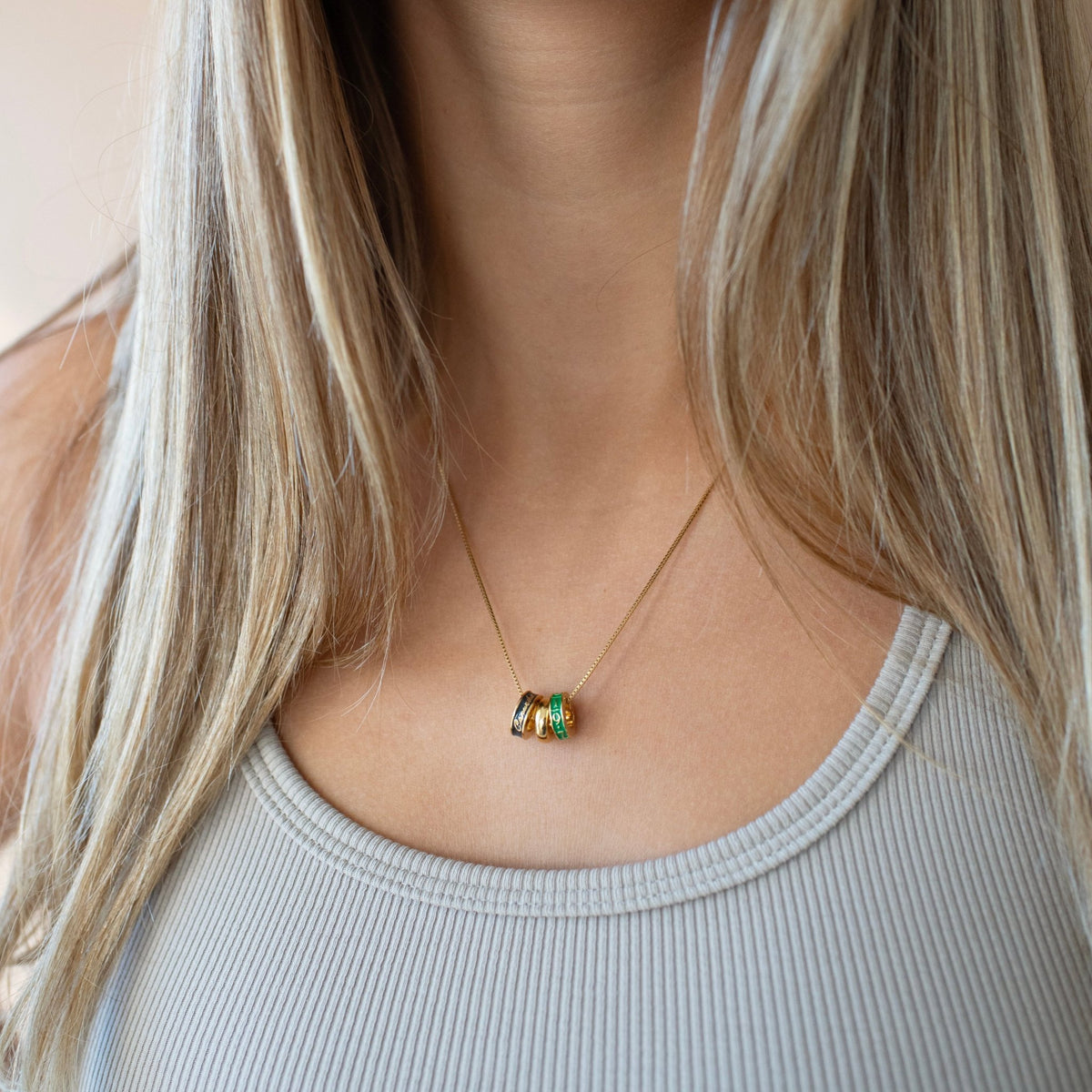 “I Love My Vancouver Canucks” Ring Charm Necklace - SO PRETTY CARA COTTER