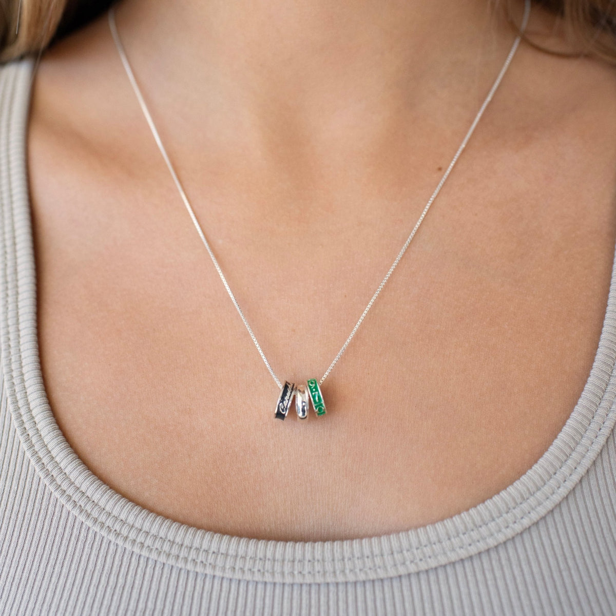 “I Love My Vancouver Canucks” Ring Charm Necklace - SO PRETTY CARA COTTER