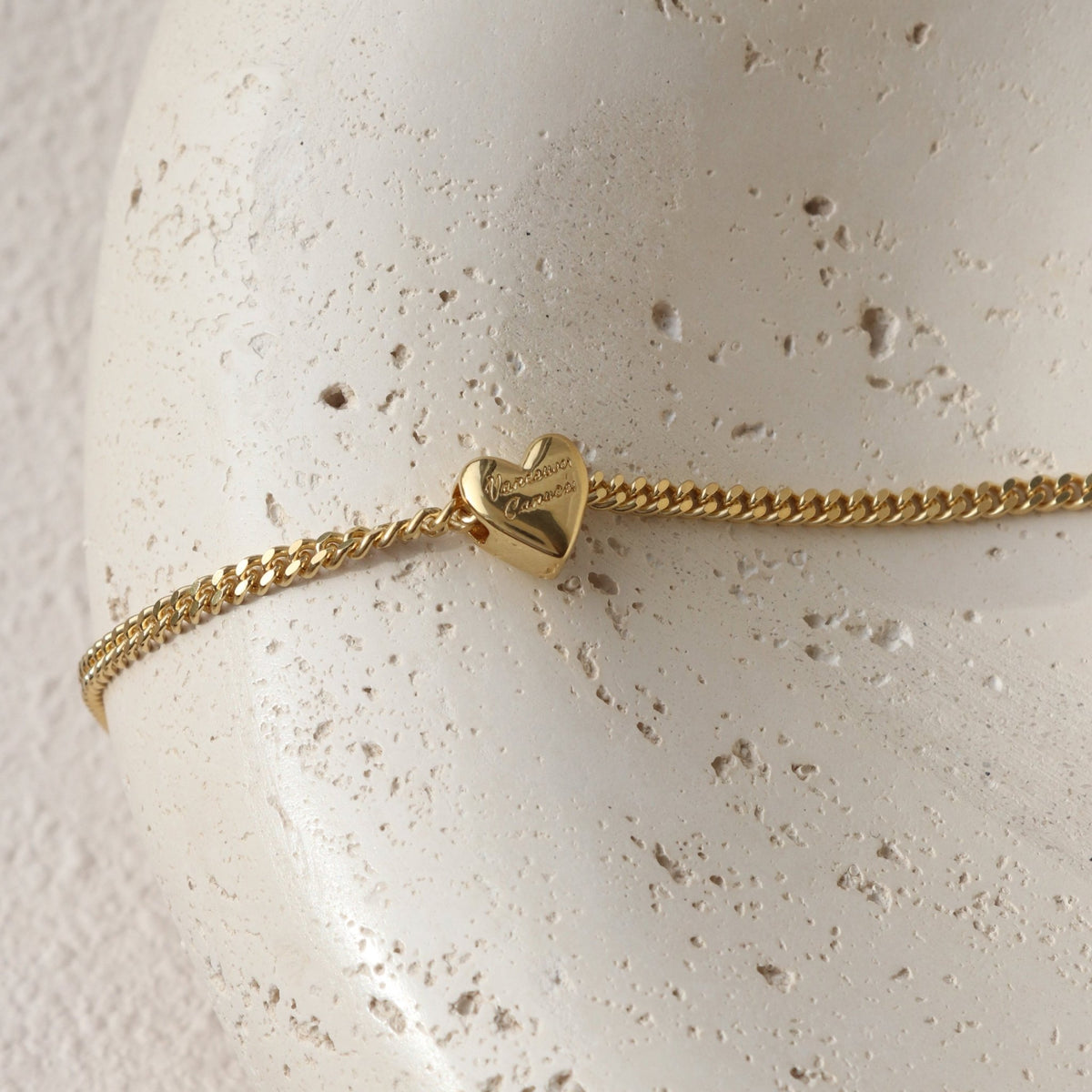 “I Love My Vancouver Canucks” Slider Heart Charm Chain Bracelet - SO PRETTY CARA COTTER