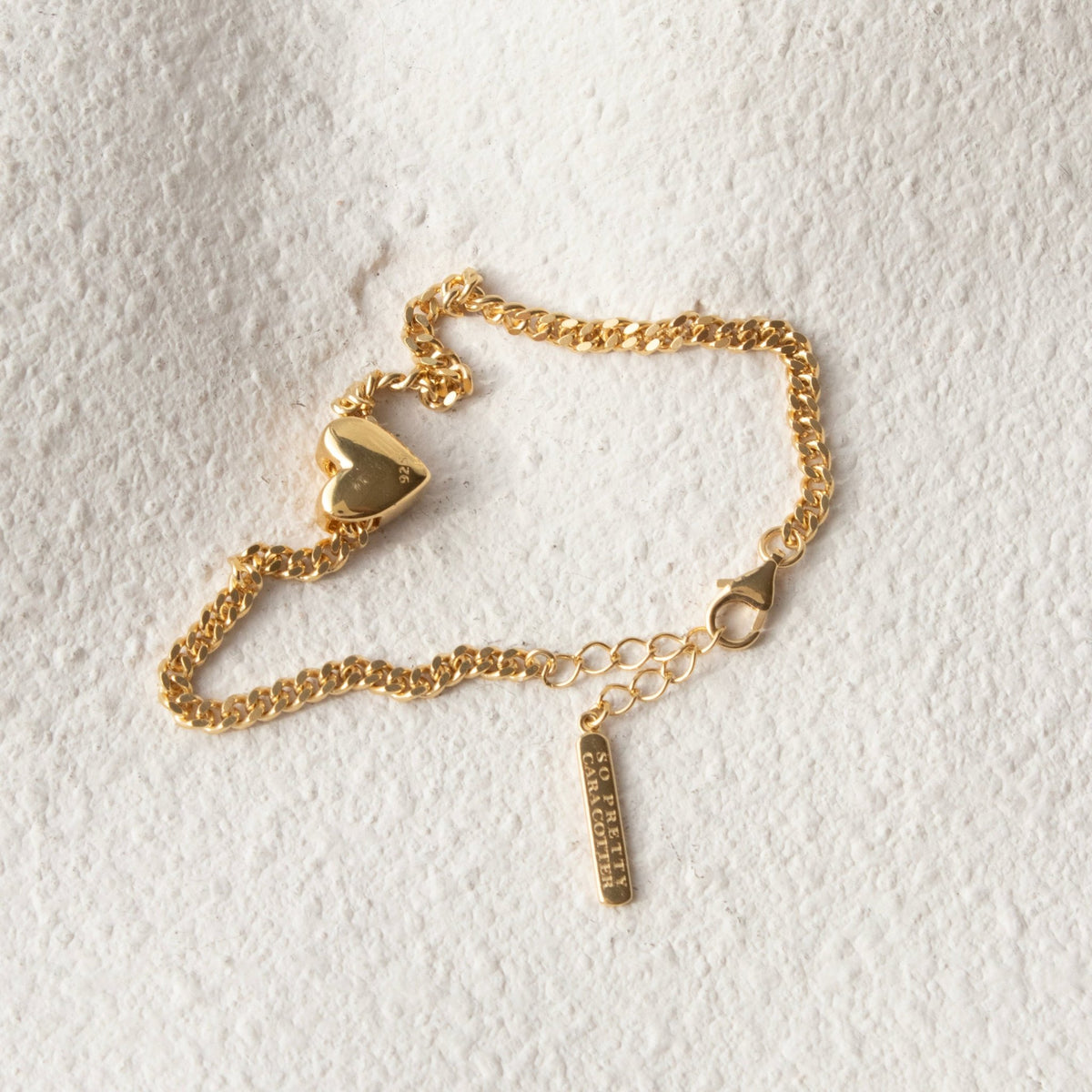 “I Love My Vancouver Canucks” Slider Heart Charm Chain Bracelet - SO PRETTY CARA COTTER