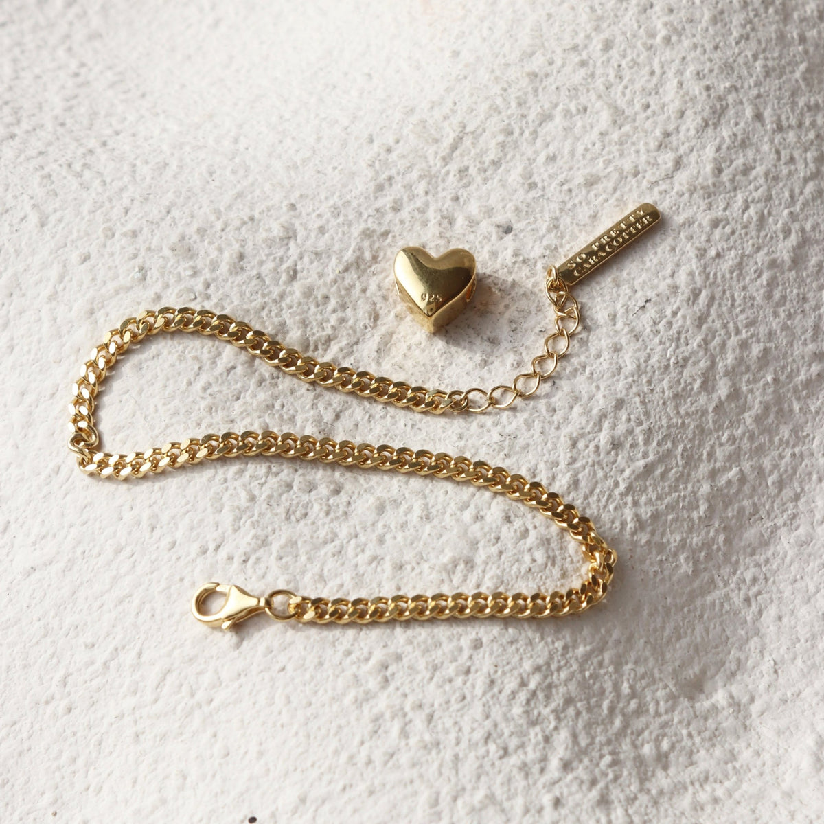 “I Love My Vancouver Canucks” Slider Heart Charm Chain Bracelet - SO PRETTY CARA COTTER