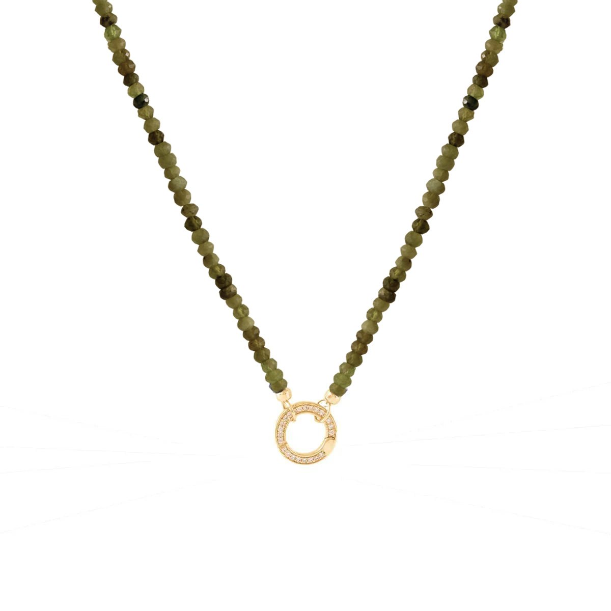 ICONIC BEADED OPEN ENDED NECKLACE - BLACK ONYX & GOLD - CHOOSE CONNECTOR - SO PRETTY CARA COTTER
