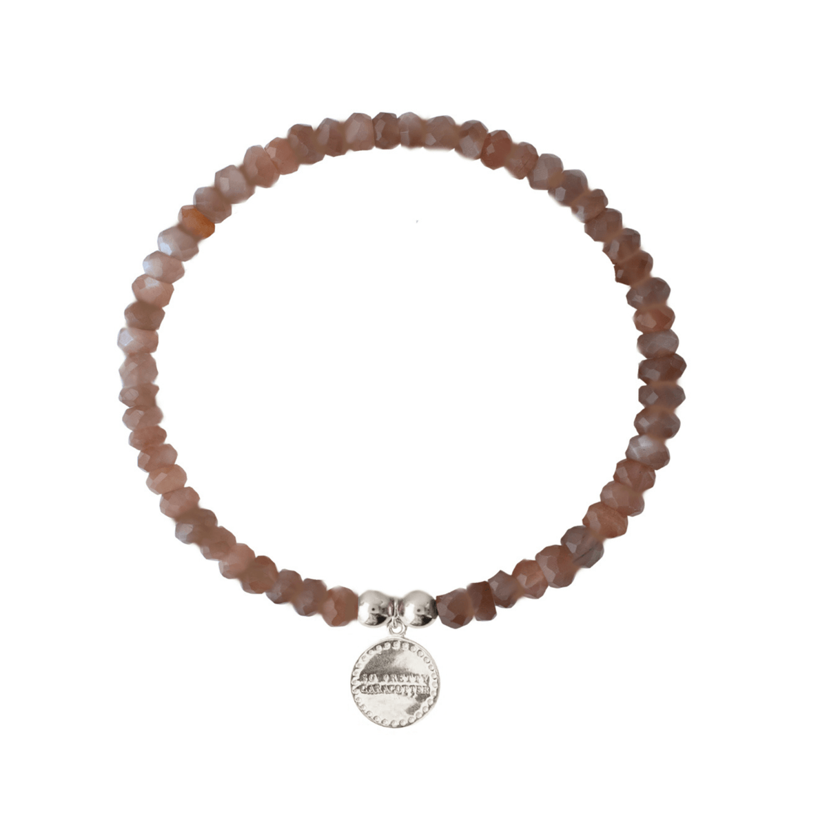Iconic Beaded Stretch Bracelet - Chai Moonstone - SO PRETTY CARA COTTER