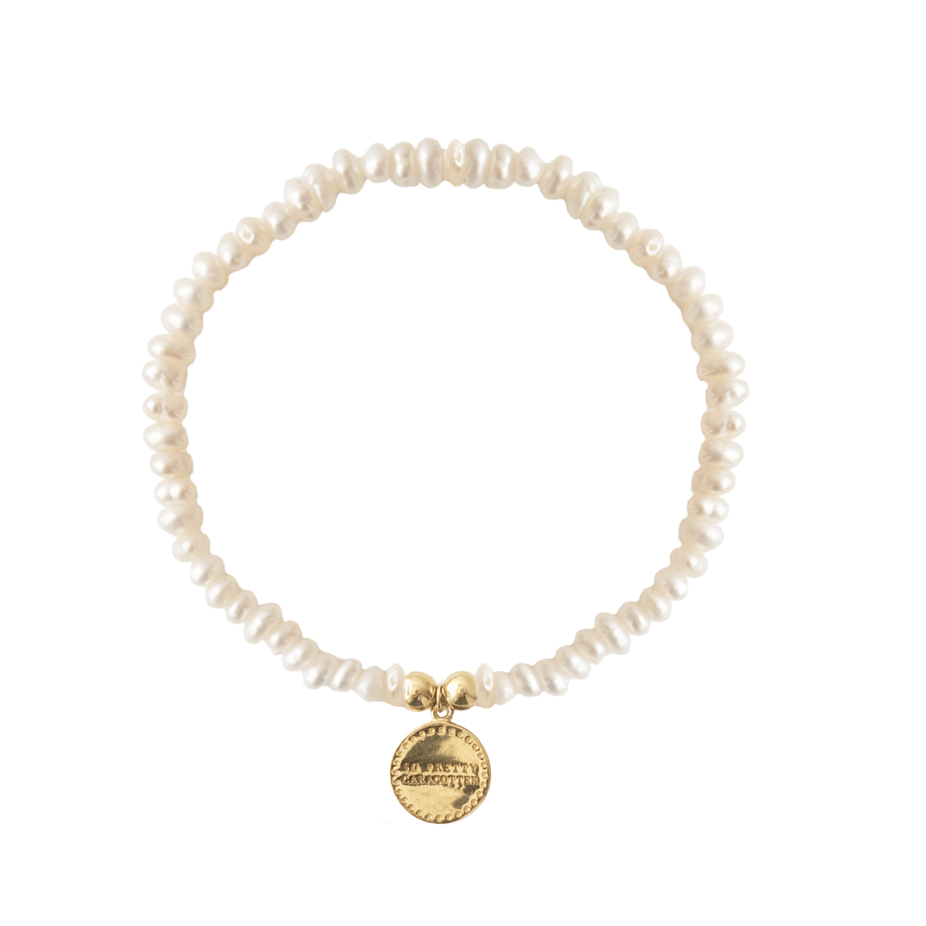 Iconic Beaded Stretch Bracelet - Freshwater Pearl - SO PRETTY CARA COTTER