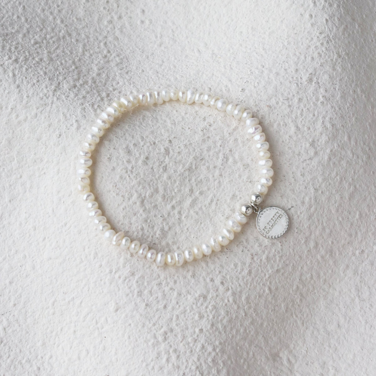 Iconic Beaded Stretch Bracelet - Freshwater Pearl - SO PRETTY CARA COTTER