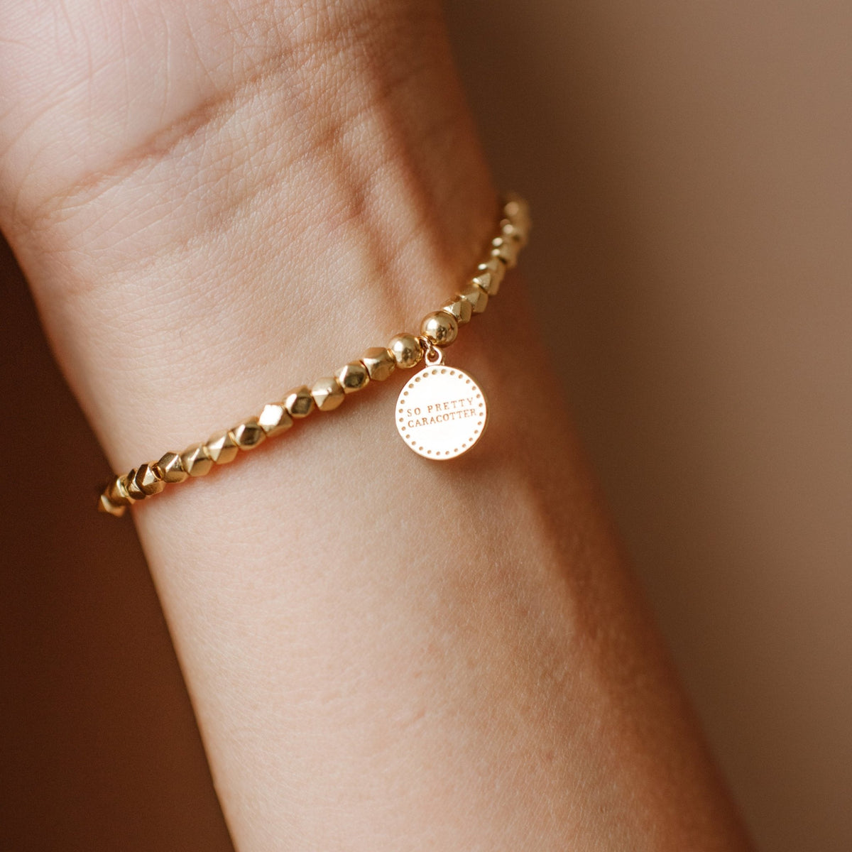 Iconic Metal Beaded Stretch Bracelet - SO PRETTY CARA COTTER