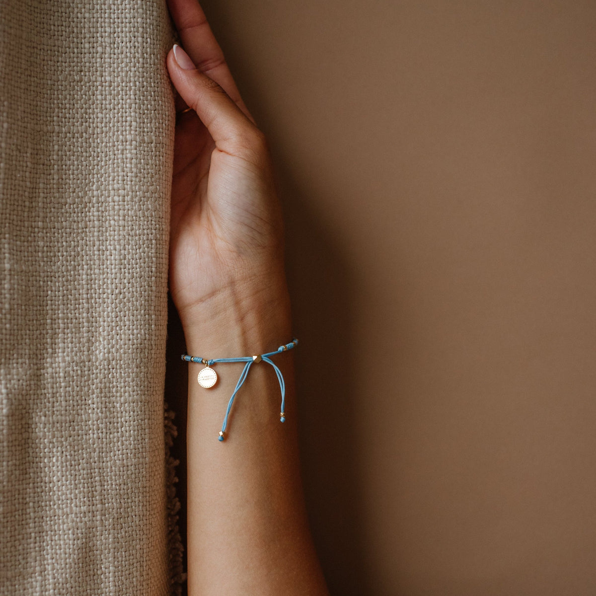 Joy Adjustable Friendship Bracelet - Denim Blue - SO PRETTY CARA COTTER