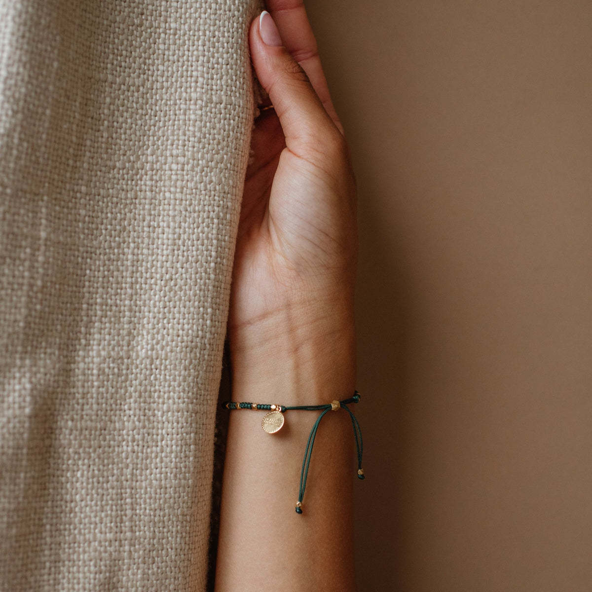 Joy Adjustable Friendship Bracelet - Emerald Green - SO PRETTY CARA COTTER
