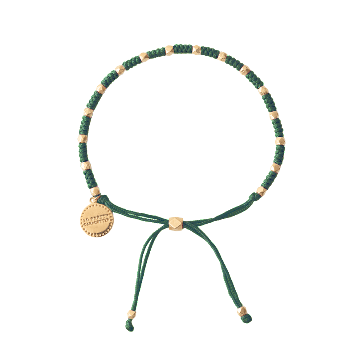 Joy Adjustable Friendship Bracelet - Emerald Green - SO PRETTY CARA COTTER