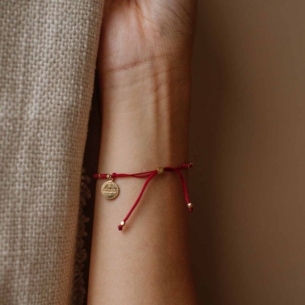 Joy Adjustable Friendship Bracelet - Red - SO PRETTY CARA COTTER