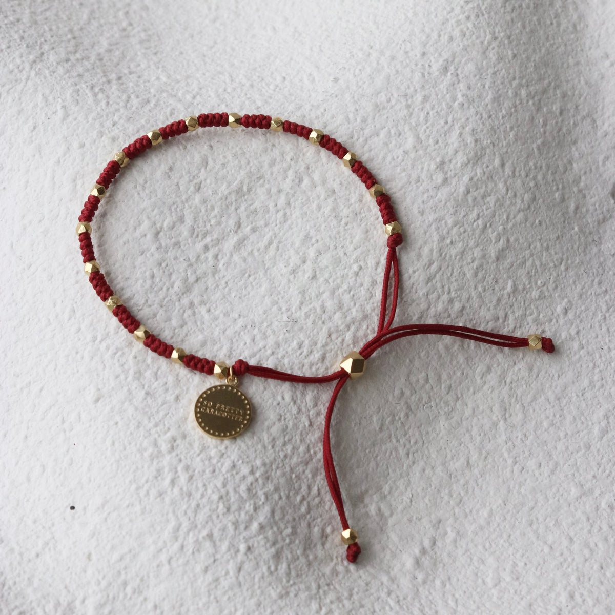 Joy Adjustable Friendship Bracelet - Red - SO PRETTY CARA COTTER