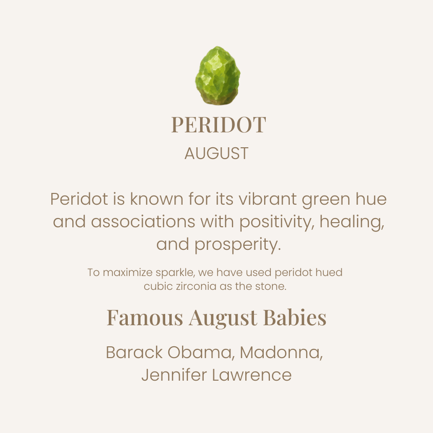 LEGACY AUGUST BIRTHSTONE CHARM - PERIDOT ZIRCONIA - SO PRETTY CARA COTTER