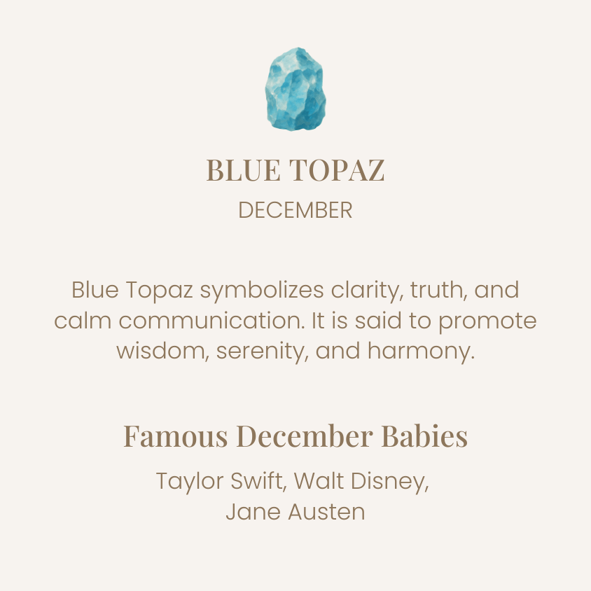 LEGACY DECEMBER BIRTHSTONE CHARM - BLUE TOPAZ - SO PRETTY CARA COTTER