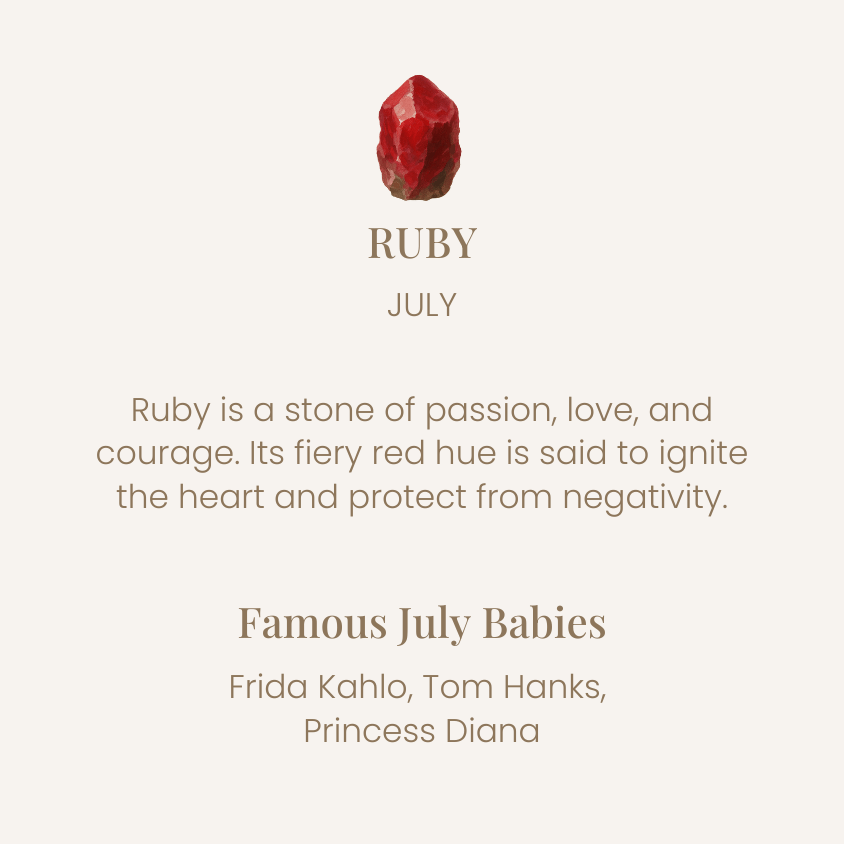 LEGACY JULY BIRTHSTONE CHARM - RUBY - SO PRETTY CARA COTTER